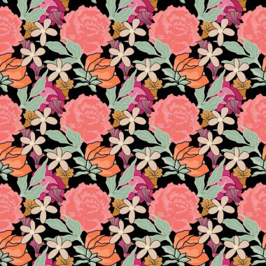 Geleneksel çiçek desenli sanatsal desen çiçek desenli duvar kağıdı sanatı