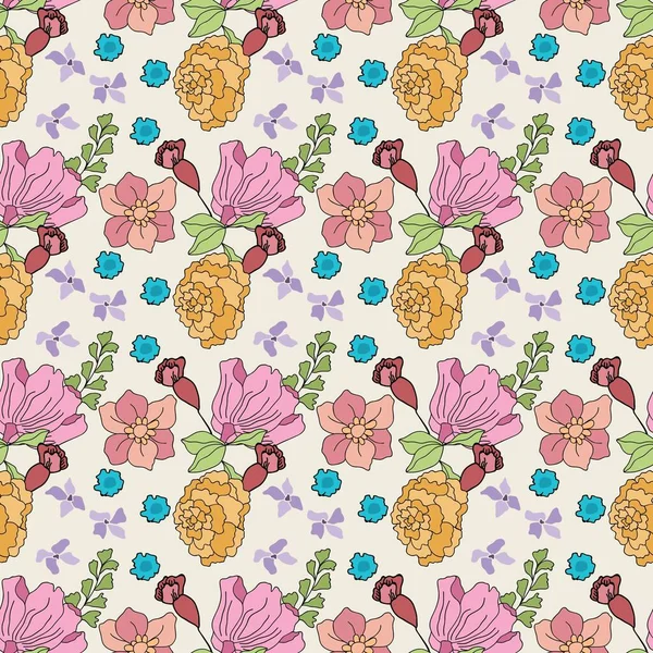 Tradiční Květinový Vzor Umělecké Textury Květinové Tapety Umění — Stock fotografie