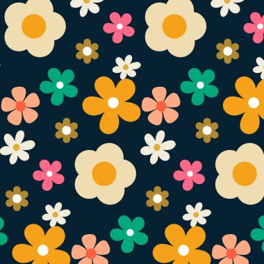 Çiçek desenli, bahar çiçeği arkaplan dekorasyonu.