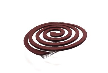 Mosquito or insect repellent mounted on the coil.