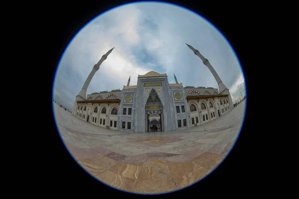 Camlica Mosque in Istanbul, Turkey,Outside view of Camlica Mosque which is Turkey's biggest mosque.