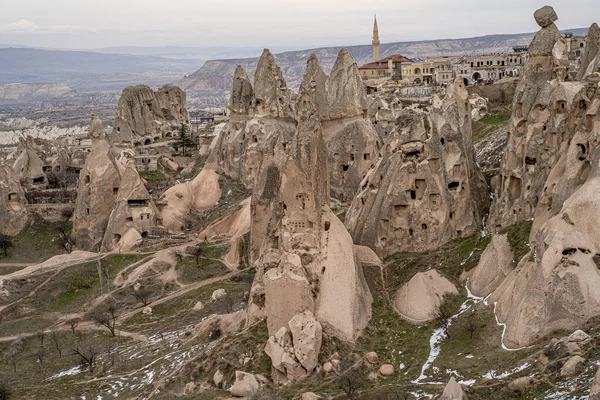 Maison Caverne Dans Village Uchisar Cappadoce Turquie — Photo