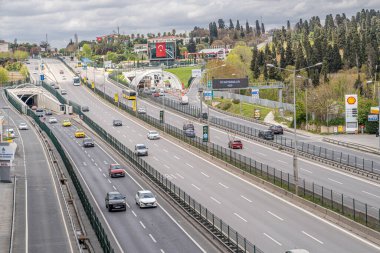 Türkiye, İstanbul-2023 Nisan; Avrasya Tüneli Marmara Denizi altındaki Avrupa ve Asya kıtalarını birbirine bağlıyor