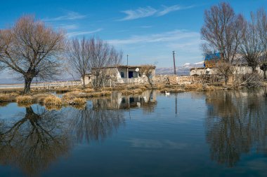Develi 'de güzel yansıma, Kayseri. Sultan Sazligi ya da Sindelhoyuk olarak bilinir..