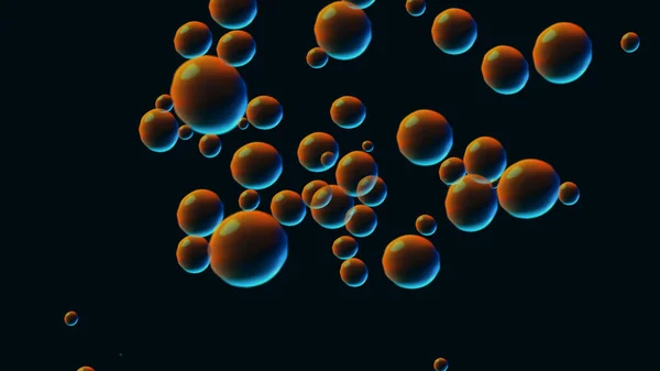 Renkli baloncuklu soyut arkaplan