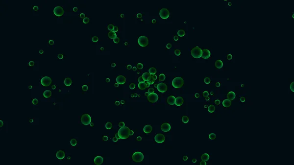 light green, blue, red vector pattern with spheres.