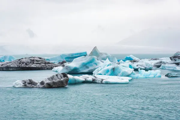 Айсберги Jkulsrln Великій Лагуні Льодовиками — стокове фото