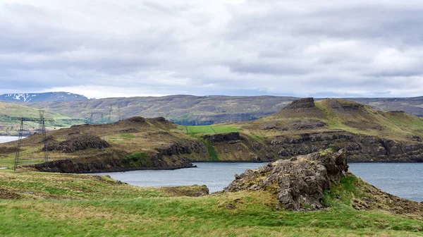 Панорамна Сцена Маршруті Золоте Коло Ісландії Ісландія Європа — стокове фото