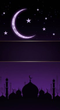 Ramzan 'da barış ve ruhaniliği yansıtan mehtaplı bir caminin huzur dolu güzelliğini tecrübe edin..