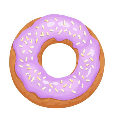 Donut cake icon cartoon vector. Chocolate sweet. Candy food