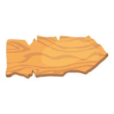 Old west wood board set. Wooden signboards or wood plank for banners or messages hanging on ropes.Isolated vector clip art with rustic signboard, place for advertising. For your design.