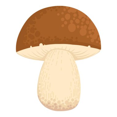 Asian Shiitake mushroom or fungi. Raw forest edible fungus composition. Natural organic vegetarian food. Colored hand-drawn vector illustration of lentinula edodes isolated on white background.