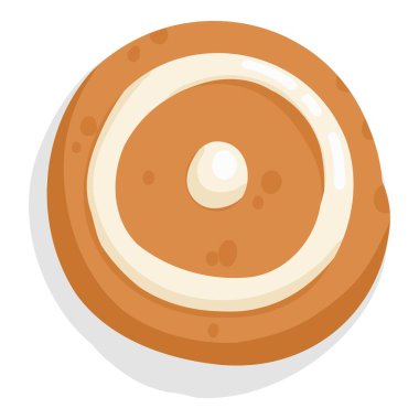 Zencefilli çörek, Noel kurabiyesi. Xmas zencefilli ekmek, farklı şekillerde bisküvi ve tatlı şeker jölesi. Bayram tatlısı, fırın. Düz vektör çizimi beyaz arkaplanda izole edildi.