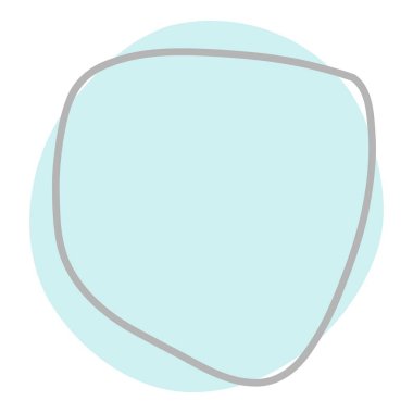 Organik soyut akışkan şekil. Eğri çizgili yaratıcı sıvı kütle elementleri. Basit düzensiz kıvrımlı dinamik biçimler, modern yumuşak damlalar. Düz vektör çizimleri beyaz arkaplanda izole edildi.