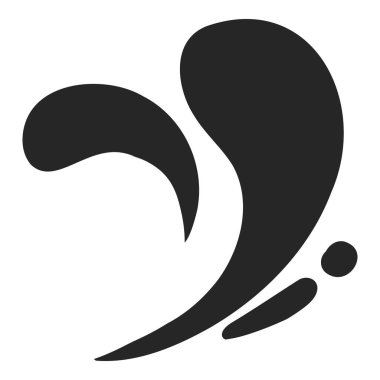 Siyah su sıçraması. Dövme tasarımı için soyut ıslak sıçrama damlası, nehir dalgalanması lekesi basit deniz çevresi karalaması. Vektör izole edildi. Farklı çamur ya da mürekkep şekilleri