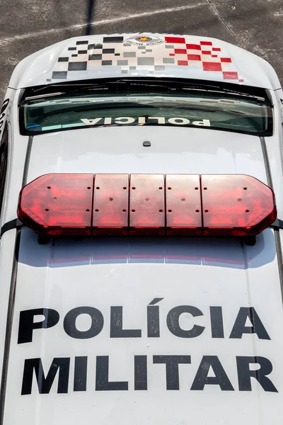 Sao Paulo Brasil Octubre 2021 Vista Superior Los Vehículos Policía —  Fotos de Stock