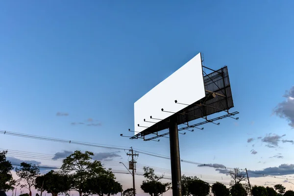 Blank Billboard Ready New Brazil — Stock Photo, Image
