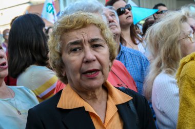 Sao Paulo, Brezilya, 19 Ağustos 2007. Sao Paulo civarındaki Bixiga 'daki Achiropita Hanımefendimize adanmış geleneksel ziyafet alayı. Brezilya