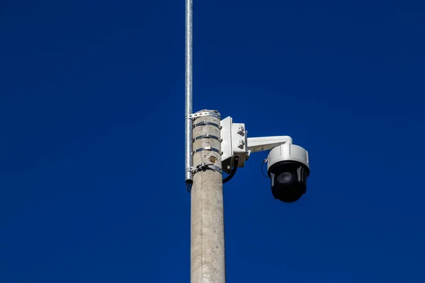 Außen Überwachungskamera Überwachungskamera Auf Der Autobahn Brasilien — Stockfoto
