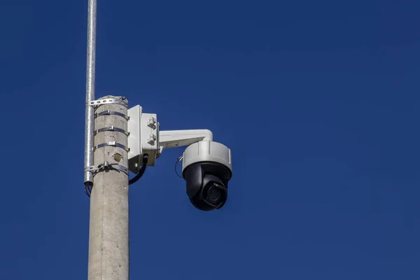 outdoor video surveillance camera , security camera on the highway in Brazil