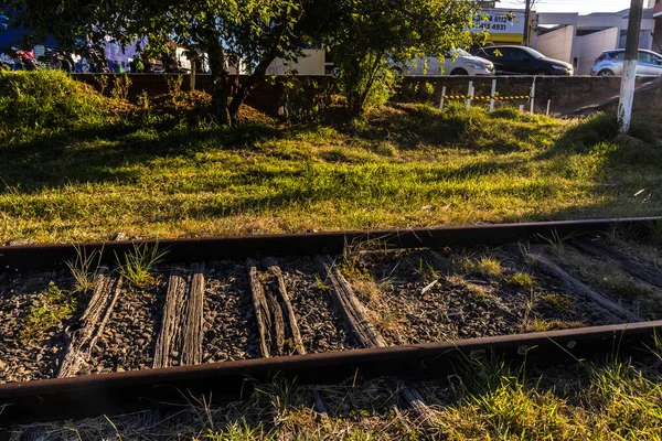 Rails Rede Ferroviária Brasil — Fotografia de Stock