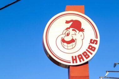 Marilia, Sao Paulo, Brezilya, 14 Mayıs 2023. Brezilya 'daki Arap besin zincirinin logosu.