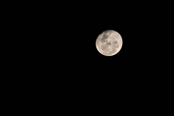 Pleine Lune Début Juin Toujours Automne Dans Hémisphère Sud Vue — Photo