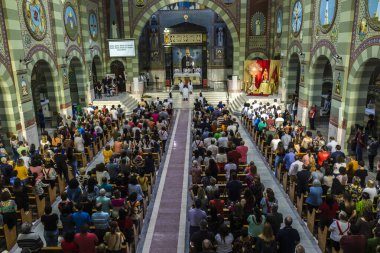 Vera Cruz, Sao Paulo, Brezilya, 08 Haziran 2023. Corpus Christi gününde Sagrado Coracao de Jesus kilisesinde Vera Cruz belediyesinde