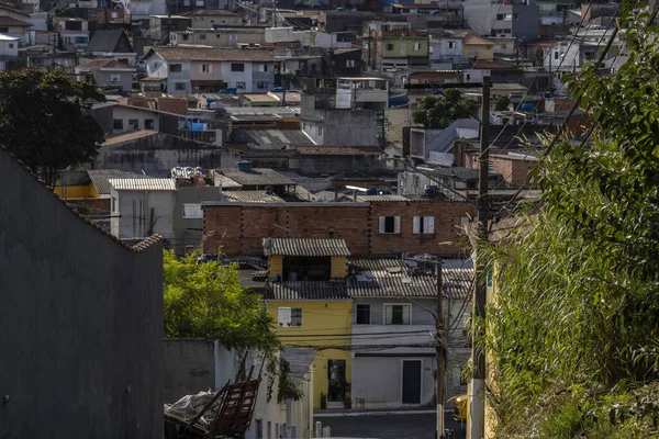 São Paulo Brasil Julho 2023 Vista Uma Favela Urbanizada Nos — Fotografia de Stock