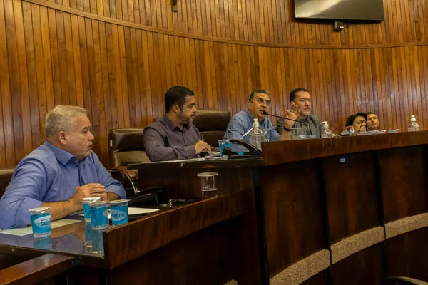 マリア サンパウロ ブラジル 2023年8月19日 地域の州予算を議論する市のコンシルトでの公聴会 — ストック写真