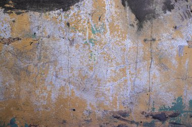 Brezilya 'da farklı boya renkleriyle lekelenmiş ve soyulmuş duvar dokusu