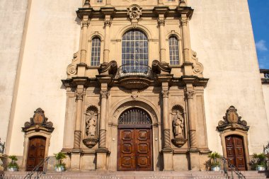 Sao Paulo, Brezilya, Eylül 02, 2009. Carmo Hanımefendisi Bazilikası, Bela Vista Mahallesi, Sao Paulo Merkezi, SP.