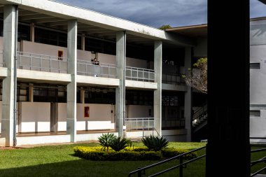 Marilia, Brezilya, 17 Nisan 2024. Marilia 'daki Felsefe ve Bilim Fakültesi - Sao Paulo Devlet Üniversitesi Kampüsü 