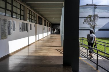 Marilia, Brezilya, 17 Nisan 2024. Marilia 'daki Felsefe ve Bilim Fakültesi - Sao Paulo Devlet Üniversitesi Kampüsü 