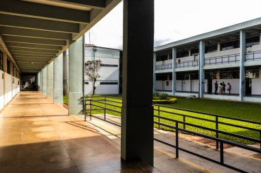 Marilia, Brezilya, 17 Nisan 2024. Marilia 'daki Felsefe ve Bilim Fakültesi - Sao Paulo Devlet Üniversitesi Kampüsü 