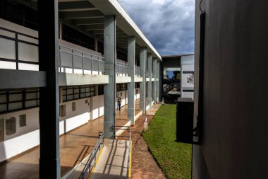 Marilia, Brezilya, 17 Nisan 2024. Marilia 'daki Felsefe ve Bilim Fakültesi - Sao Paulo Devlet Üniversitesi Kampüsü 