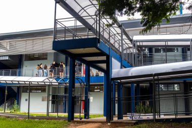 Marilia, Brezilya, 17 Nisan 2024. Marilia 'daki Felsefe ve Bilim Fakültesi - Sao Paulo Devlet Üniversitesi Kampüsü 