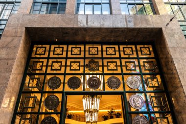 Sao Paulo, SP, Brezilya, 21 Kasım 2022. Sao Paulo şehir merkezindeki madeni para binasının cephesi. Bu bina birkaç bankanın genel merkeziydi ve şimdi B3, Brasil, Bolsa, Balcao tarafından işletilen bir kahve.