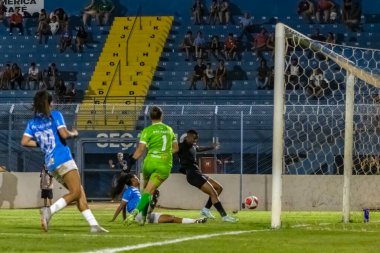 Korintliler ve Marlia arasındaki maç, 2024 Kadınlar Paulista Şampiyonası için geçerli, Bento de Abreu Sampaio Vidal Stadyumu 'nda, Marlia, SP