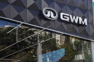 Sao Paulo, SP, 22 Ocak 2025. Sao Paulo 'daki GWM (Great Wall Motors) galerisine yakın çekim..