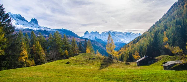 샤모니에 Trelechamp Chamonix Haute Alpes France — 스톡 사진