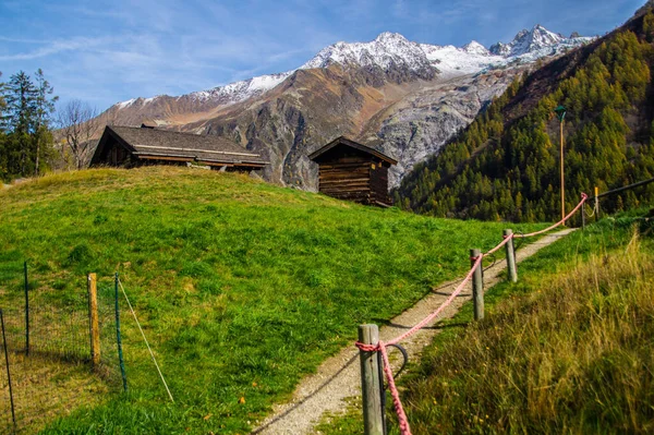 샤모니에 Trelechamp Chamonix Haute Alpes France — 스톡 사진