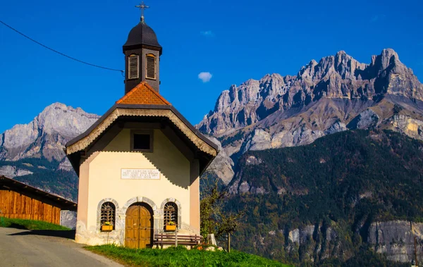 Kaplica Anny Sallanche Haute Savoie Francji — Zdjęcie stockowe