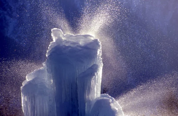 Karda Buz Kristalleri — Stok fotoğraf