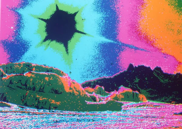 Renkli suluboya boya ile soyut arkaplan