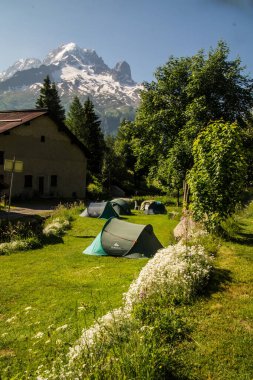 Fransa 'daki Haute Savoie' de Trelechamp in Chamonix