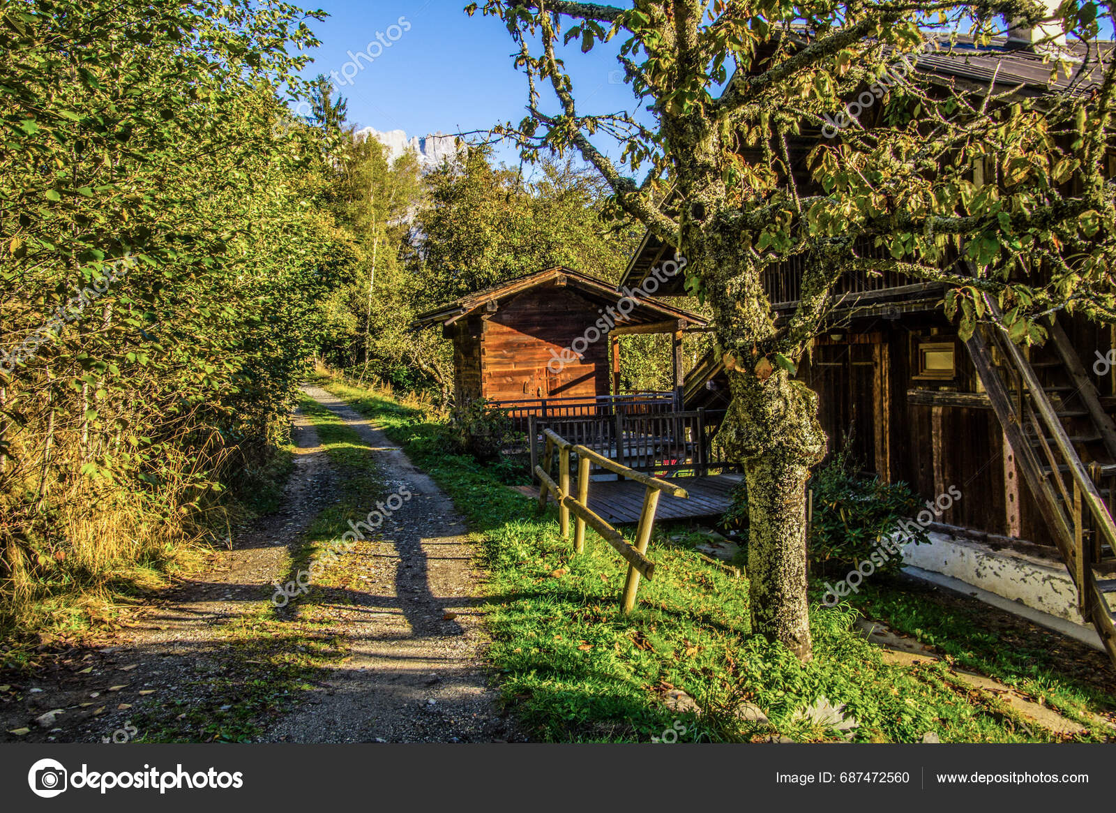 Les Bouchards Vaudagne Les Houches Haute Savoie France Stock Photo by