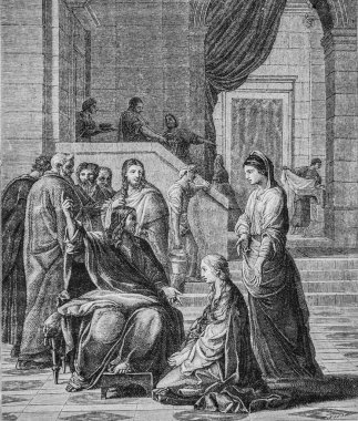 İsa Marthe ve Marie 'de, La Vie Illustre des Saints, Yayımcı Firmin Didot, 1887