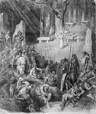 İnsan kurban etme 390 av. J.C., editör lahure 1880