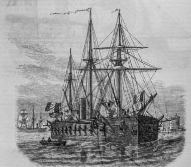 Batarya bazlı lav, Edouard Charton 'ın resim dükkanı, 1870